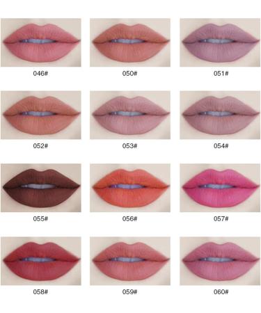 RoseFlower Matte lipstick makeup set 12 colors durable water resistant velvety nude lipstick soft lips makeup markers lip liner pencil A 1 - Buy Online on GoSupps.com