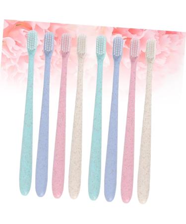 Minkissy Travel Toothbrush Set - 8 Pieces with Caps | Portable & Compact Toothbrushes for International Shipping - Buy Online on GoSupps.com