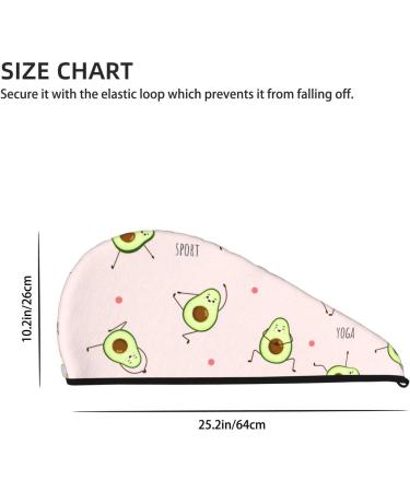 Super Absorbent Avocado Yoga Hair Towel | Coral Velvet Quick Dry Cap for All Hair Types - Buy Online on GoSupps.com