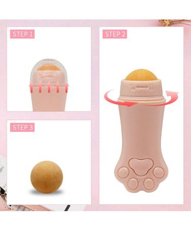 Plawee 2X Natural Volcanic Roller Oil Control Rolling Stone Cleansing Oil Absorption Roller Ball White - Buy Online on GoSupps.com