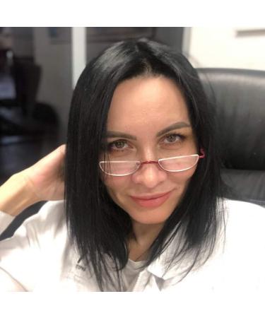 2 Pack Vintage Metal Half Moon Reading Glasses for Men & Women - Slim Half Frame +2.0 (Red) - Stylish & Comfortable Readers - Buy Online on GoSupps.com