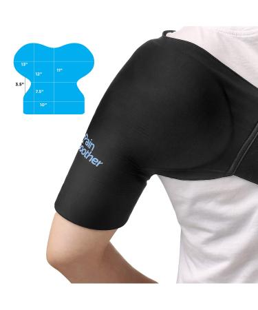 Shoulder Brace Ice Pack Compression Sleeve - Rotator Cuff Therapy Support for Pain Relief - Buy Online on GoSupps.com