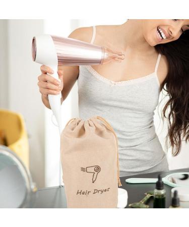 TOVINANNA Linen Hair Dryer Bag Hair Blower Hair Dryer Bag for Travel Drawstring Hair Dryer Bags Storage Bag Organizer Shoe - Buy Online on GoSupps.com