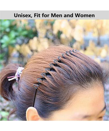 Black Wavy Metal Headband for Men and Women - Unisex Sports Hairband for Outdoor Activities - Buy Online on GoSupps.com