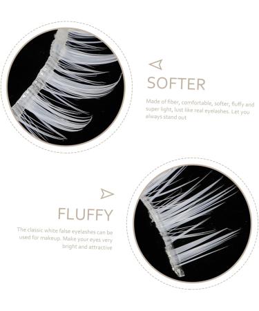 FRCOLOR 15 Pairs Makeup False Eyelashes Natural False Lashes White Fake Eyelashes Japanese Eyelashes White for Eyes Fiber Lashes Extension Natural Eyelashes Cosplay Japan - Buy Online on GoSupps.com