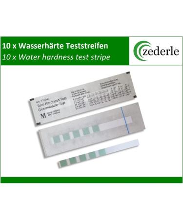 Zederle Water Hardness Test Strips (10-Piece Kit) - German Precision for Drinking Water Pool Pond & Aquarium Testing - Buy Online on GoSupps.com