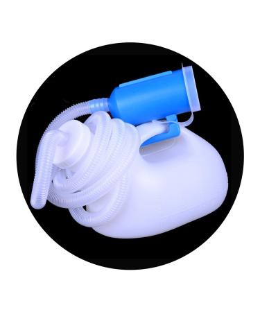 Men Urinal Men's Male Bed Urinal Pee 2000ML Collector with 1.6M Tube for for Men Who's Bedridden Or Suffer Paralysis Or Urinary Incontinence Or Driving Convenient and Practical Urinal