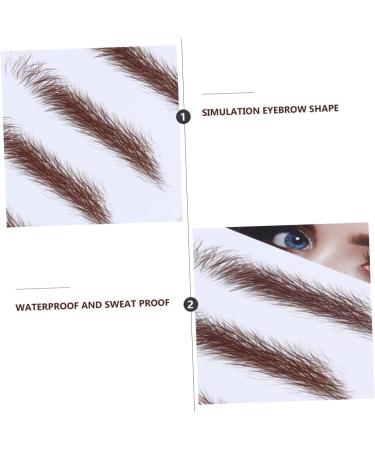 OHPHCALL 4pcs Eyebrow Stickers Lazy Brow Stickers False Eyebrows False Eyebrows Cosmetics Artificial Shaper - Buy Online on GoSupps.com
