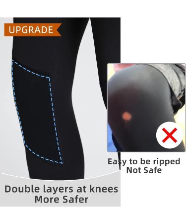 BALEAF Youth Compression Pants - X-Small Black Base Layer Leggings for Sports, Running, Yoga, and Training - Buy Online on GoSupps.com