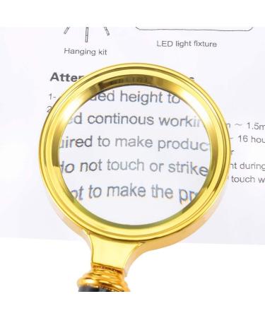 Magnifying Glass 45mm 10X Handheld Read Magnifying Glasses 1000% w Metal Handle for Book and Newspaper Read Insect Hobby Antiques Coins Rocks Stamps Repair Marriage - Buy Online on GoSupps.com