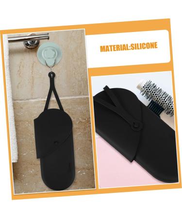Mikinona 2pcs Black Storage Bag Hair Curler Pouch Hair Iron Silicone Bag Hair Rollers 29.50X13.50X2.00CM Black - Buy Online on GoSupps.com