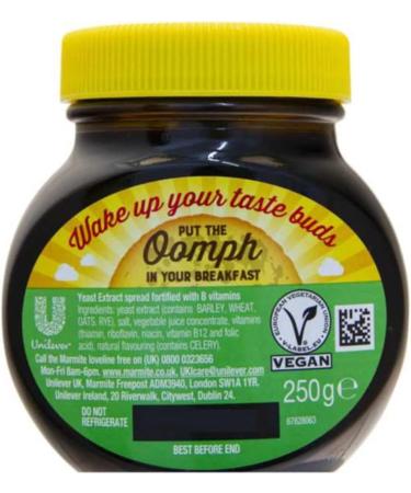 Marmite Yeast Extract Spread 250g & Kraft Vegetable Yeast Extract 220g | Perfect on toast for a unique and delicious breakfast | Pack of 2 - Buy Online on GoSupps.com