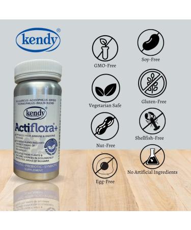 Actiflora + Synbiotic Kendy 100 VCaps - Premium PreProbiotic Supplement - Buy Online on GoSupps.com