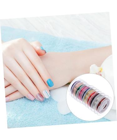 Operitacx 10 Rolls Manicure Copper Wire Halloween Hair Clips Labret Jewelry Nail Art Sticker Nail Art Copper Ornament Metal Nail Decor Nail Tip Jewels Gold and Silver Japanese - Buy Online on GoSupps.com