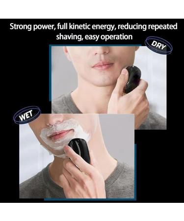 Mini Shave Portable Electric Shaver Mens USB Rechargeable Electric Shaver with Replaceable and Removable Razor Head (Green) - Buy Online on GoSupps.com
