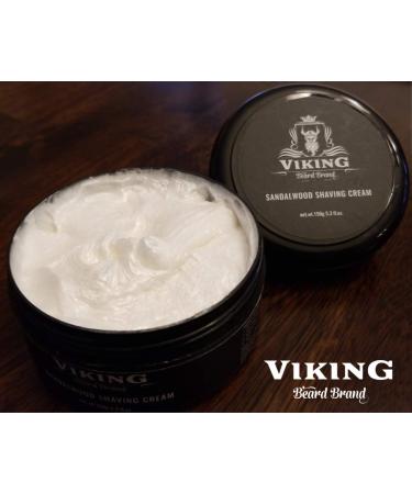 Shaving Cream for Men - Best Shave for Sensitive Skin - Viking Beard Brand - 5.3 oz - Buy Online on GoSupps.com