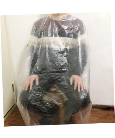 Luxshiny Dress Shawl 100pcs Shampoo for Colored Hair Disposable Aprons Plastic Funnel Hair Dye Collar Hair Shampoo Cape Plastic Aprons - Buy Online on GoSupps.com