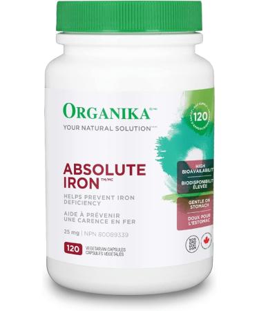 Organika Absolute Iron- Iron Bisglycinate & Liposomal Vitamin C 500mg- High Absoprtion for Superior Bioavailability Immunity- 60vcaps Absolute Iron + Vitamin C - Buy Online on GoSupps.com