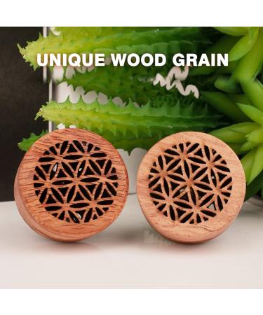 Car Essential Oil Diffuser with Vent Clip - 2 PCS Lava Stone Aromatherapy Wood C-Style - Buy Online on GoSupps.com