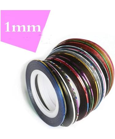 10 Rolls Coloful Sliders Nail Art Striping Tape Lines Width 1mm-Striping Tape for Nail Art-Nail Striping Tape Foil-Nail Striping Tape Thick-Nail Striping Tape with Dispenser-Self-Adhesive DIY Nail Art Tape - Buy Online on GoSupps.com