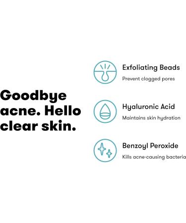 Proactiv Acne Cleanser - Benzoyl Peroxide Face Wash And Acne Treatment - Daily Facial Cleanser And Moisturizer With Exfoliating Beads - 60 Day Supply 120 ml Clear - Buy Online on GoSupps.com