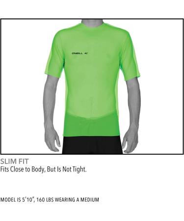 O'Neill Wetsuits Men's Basic Skins Short Sleeve Sun Shirt Rash Vest XL - Pacific | International Shipping Available - Buy Online on GoSupps.com