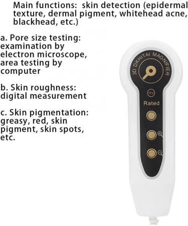 9 Inch Skin Diagnosis Hair Analyzer 50X 200X Dual Lens Skin Hair Scalp Detector Analyzer Professional Skin Care Analyser Tool for Skin Care Skin Health Detection Home Salon - Buy Online on GoSupps.com