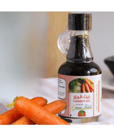 Buy Green Fields Cold Pressed Carrot Seed Oil 40ml - Natural Skin Rejuvenator Rich in Vitamins & Antioxidants for Global Shipping - Buy Online on GoSupps.com