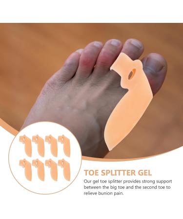 CLISPEED Silicone Thumb Splint Pairs | Toe Separators & Big Toe Spacers for Calluses, Bunions & Hallux Valgus Relief | Toe Straightener & Hammer Toe Protector Skin Color - Buy Online on GoSupps.com