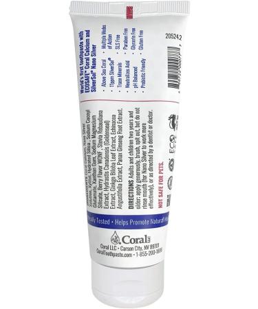 Coral White Nano Silver Bubble Berry Kids Fluoride-Free Toothpaste - Natural Teeth Whitening, Coral Calcium, Nano Silver - SLS & Glycerin Free (4oz, Pack of 4) - Buy Online on GoSupps.com