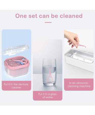 Aligner & Retainer Remover Tool Set - Ideal for Invisible Braces, Trays, Dentures - 2pcs Pink - Buy Online on GoSupps.com