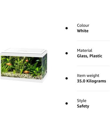 Ciano Aqua 20 Aquarium with LED Lights & Filter WHITE - Buy Online on GoSupps.com