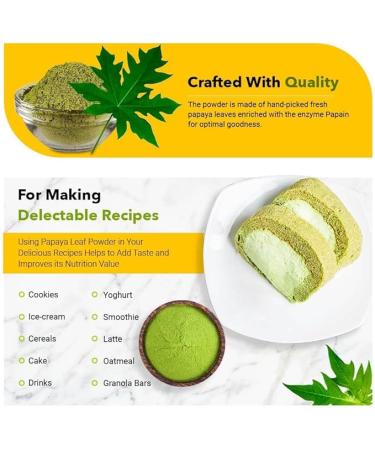 Papaya Leaves Powder 454g (16 oz) | Carica Papaya for Hair & Skin Benefits - Buy Online on GoSupps.com