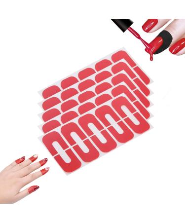 Nail Art Protector Cover 50 pieces Nail Art Protector Cover Pull off nail bands Skin Barrier Spill Proof Sticker for Salon and Household
