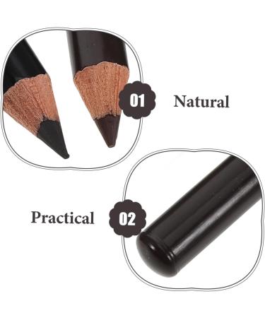 VINTORKY 4pcs Eyebrow Pencils Wood Eye Brow Pencils for Women Brown Thin Eye Brow Pencils - Buy Online on GoSupps.com
