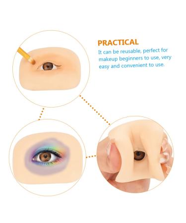 Balacoo 1 Set Makeup Practice Skin Eyeshadow Simulated Eye Makeup Skin Makeup Skin Mold Silicone Board Blank - Buy Online on GoSupps.com