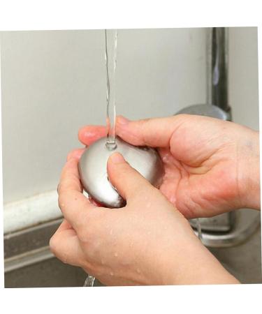 FRCOLOR Stainless Steel Hand Soap - 3 Pcs Odor Remover & Absorbent Hand Wash | Smell Eliminator Soap Bar (1 Count Silver) | International Shipping Available - Buy Online on GoSupps.com