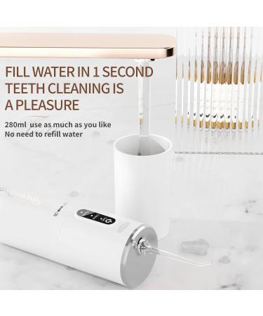 Portable Water Dental Flosser - Rechargeable Oral Irrigator | IPX7 Waterproof Teeth Cleaner - Travel-Friendly (Dark Night Green - Buy Online on GoSupps.com