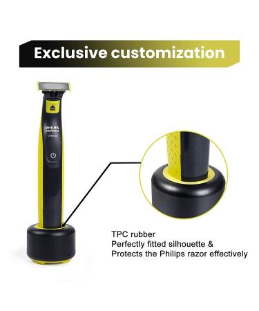 Men's Razor Holder - Aluminum Alloy Stand for Philips Norelco One Blade QP2520/90 - Bathroom & Travel Safety Shaver Stand - Buy Online on GoSupps.com