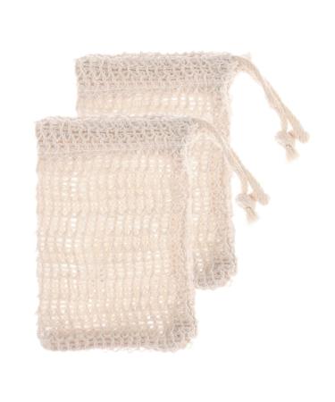 Shop Soap Bags with Drawstring - Sisal Fiber Exfoliating Pouches & Soap Savers (2 Pcs) for Foaming & Drying - International Shipping Available - Buy Online on GoSupps.com