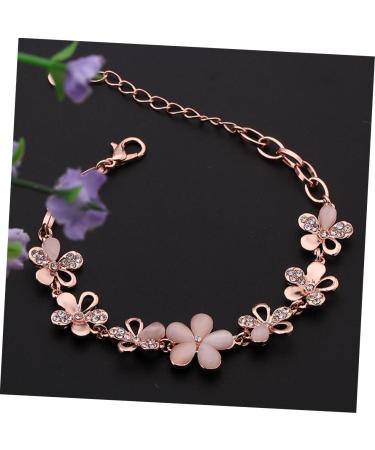 FOMIYES 2pcs crystal bracelets bead bracelets rose gold bangle bracelets for women Rose Gold Beads Bracelet 1 count (Pack of 1) Pinkx2pcs - Buy Online on GoSupps.com