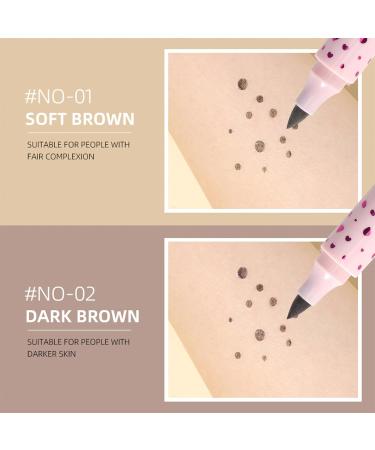 Erinde Liquid Freckle Pen - Fake Freckles Makeup for a Natural Look | Waterproof & Long-lasting Soft Brown #03 - Buy Online on GoSupps.com