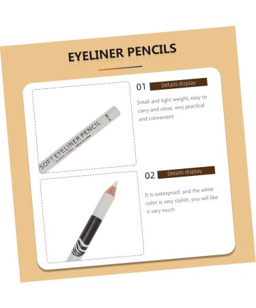 FOMIYES 48 Pcs Lying Silkworm Eyeliner Highlighter White Pencil White Eyeliner Pencils Marker Pen Eyes - Buy Online on GoSupps.com