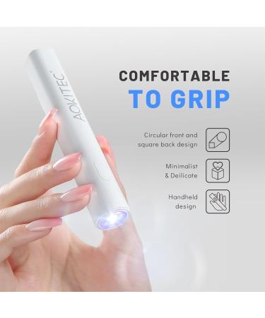 Buy Aokitec Handheld UV LED Nail Lamp - Portable Nail Dryer for Gel Polish & Nail Art | Quick Dry Travel-Friendly Gift Set - Buy Online on GoSupps.com