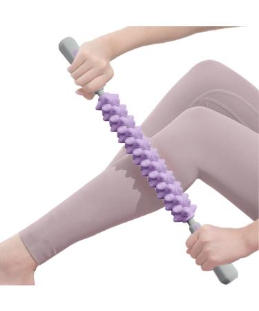 Muslalo Massagestab - Muscle Massage Body Stick for Women | Relaxing Neck & Thighs Massager | Multifunctional Roller for Gym School & Yoga - Purple - Buy Online on GoSupps.com