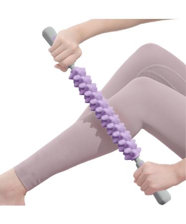 Muscle massage tab massage roller |Body roller stick for muscle relaxation - multi -purpose roll rod for athletes thighs neck relaxation relaxation for gym travel work purple