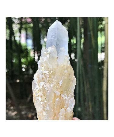 Natural Beautiful Pineapple Quartz Crystal Cluster Specimen HOMEZHOU (Size : 100-150g)