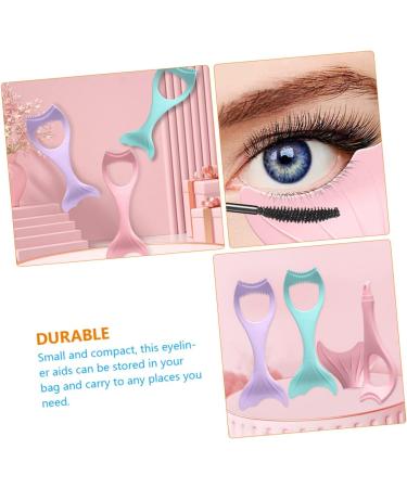 OHPHCALL 2pcs Mascara Brush Aid Eyelash Stencil for Lashes Reusable Eye Stencils Accessories 15X5.7CMx2pcs Pinkx2pcs - Buy Online on GoSupps.com