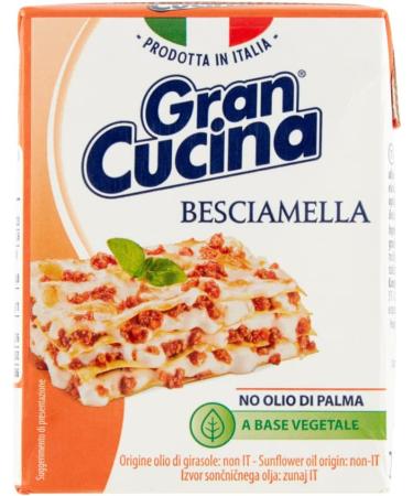 Gran Cucina Besciamella Set of 6 Herbal Creams Bechamel Sauce for Cooking Without Palm Oil 200 g + Polpa di Pomodoro Italian - Buy Online on GoSupps.com