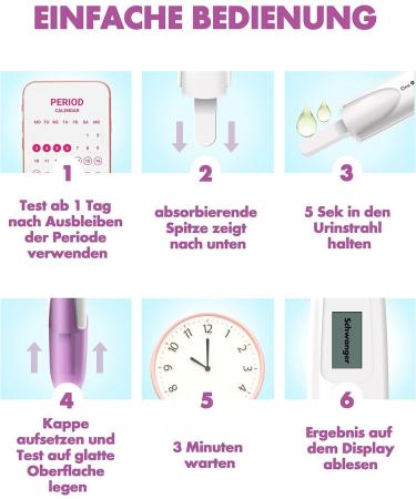 Early Digital Pregnancy Test - 1 Piece One-Step Test with Display - Detects Pregnancy at 25 miu/ml - Buy Online on GoSupps.com